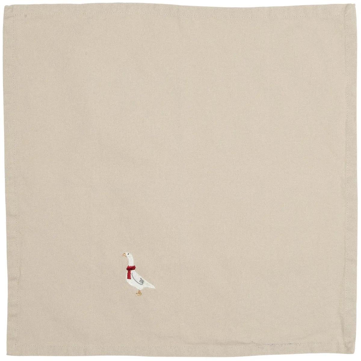 Stoffserviette Tradition m/Gans leinenfarbig