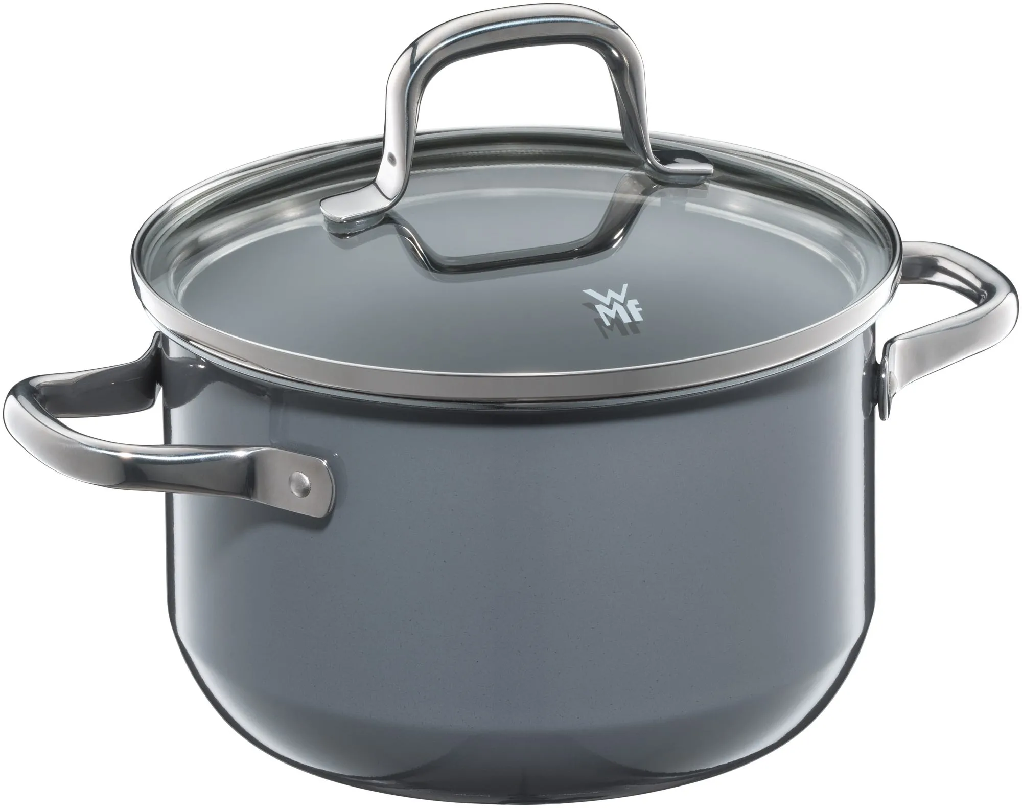 WMF Fusiontec Essential Kochtopf mit Deckel, 16 cm, Calm Grey