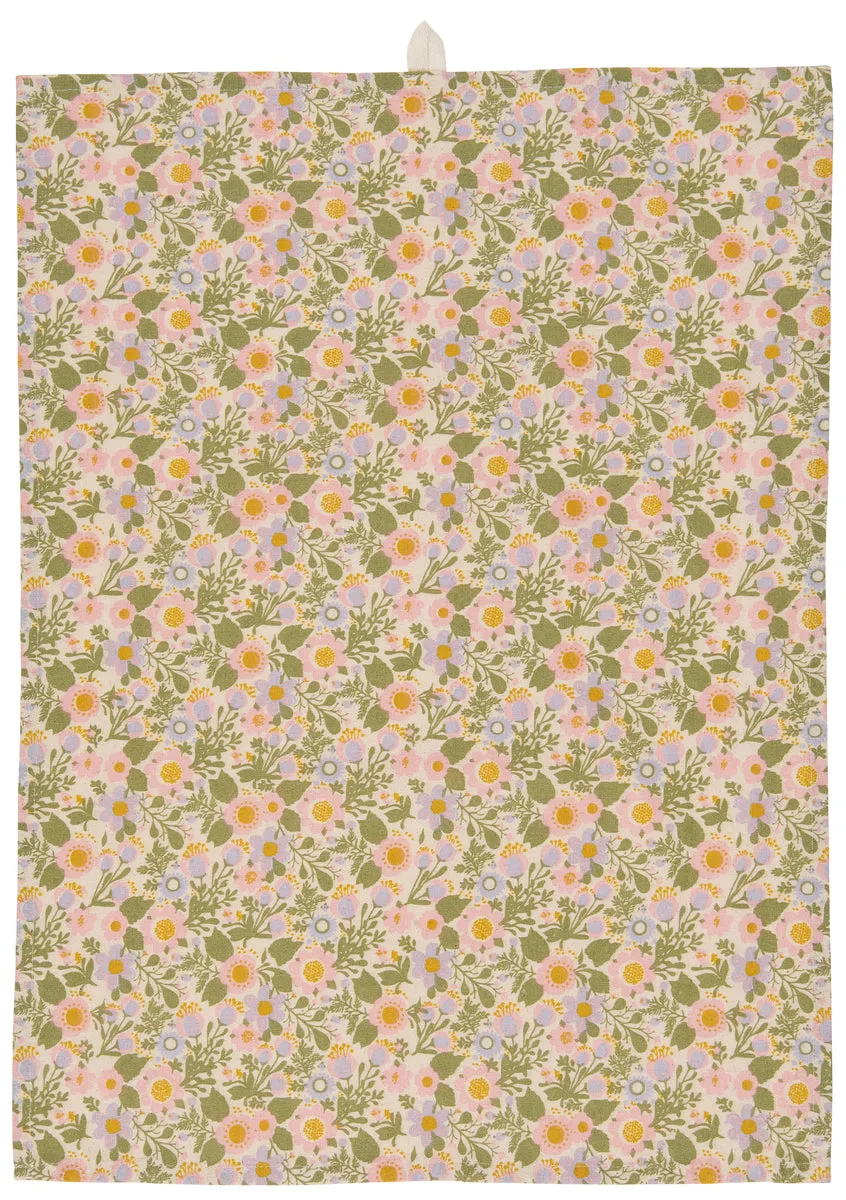 Geschirrtuch SIGNE multifarbene Blumen