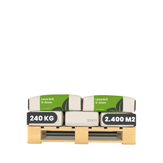 Organifer - Lavagrus aus Eifeler Urgestein (12x – 240 kg – für 2.400 m2)