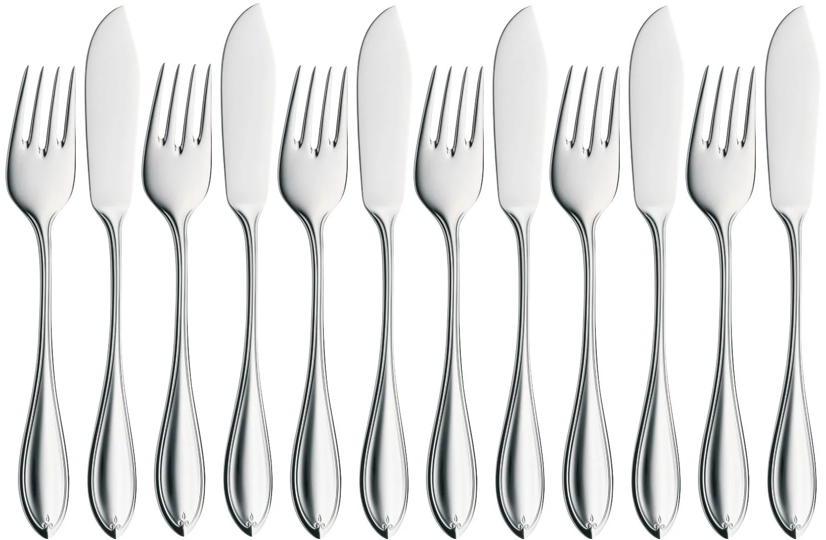 Premiere Fischbesteck-Set, 12-teilig, Cromargan protect®