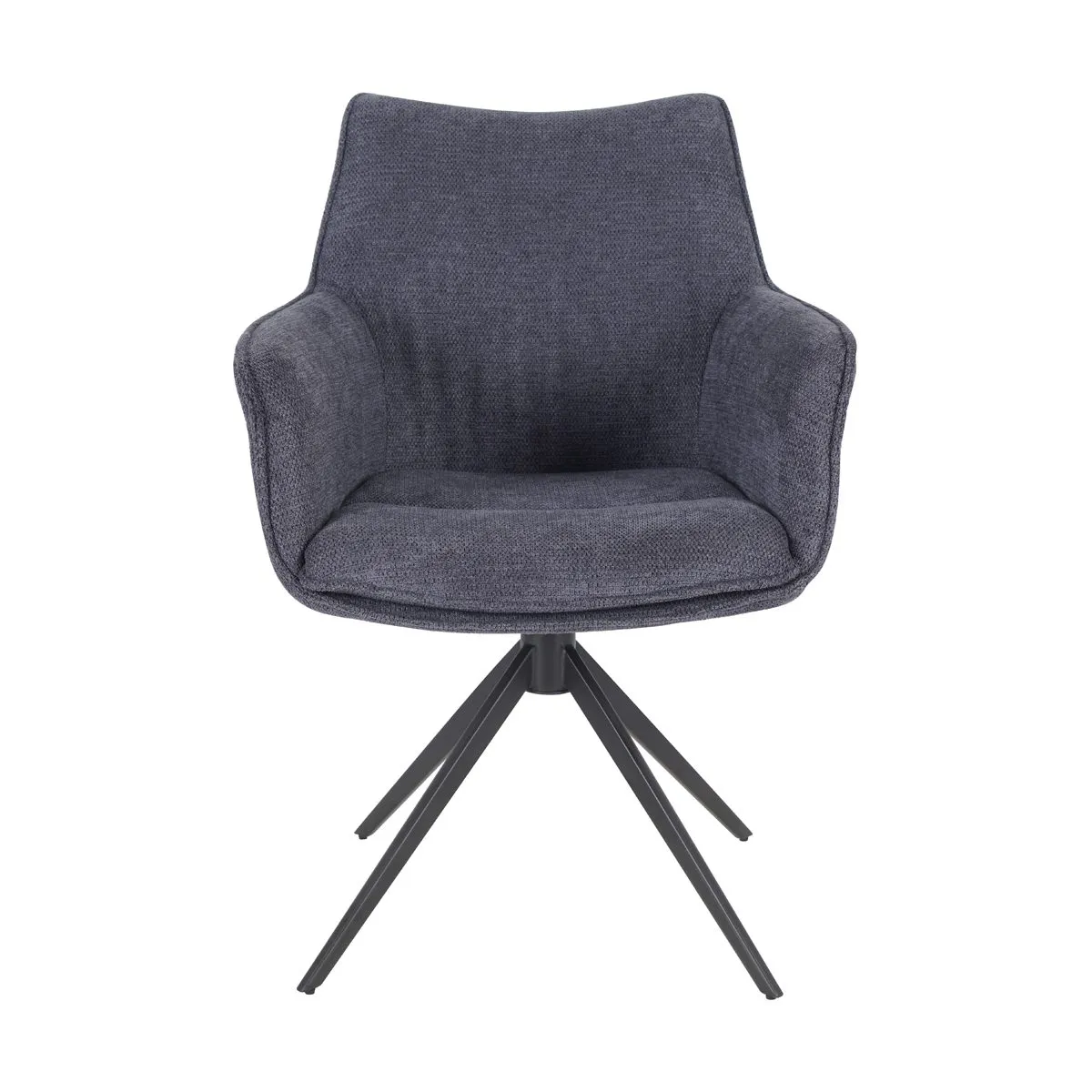 Louming Maike Armlehnstuhl mit Textilbezug (Öko-Tex) und 360° Drehfunktion