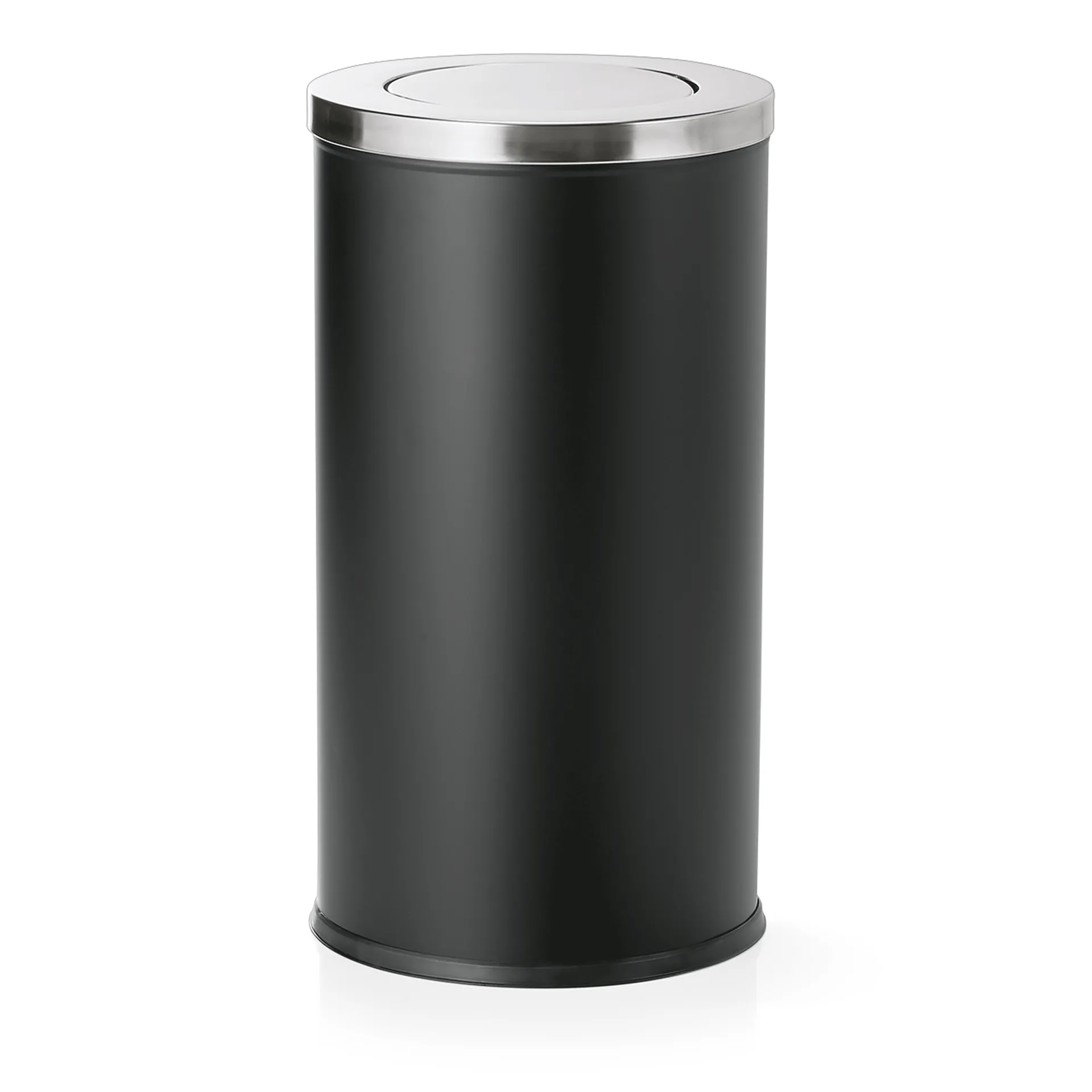 WAS Abfalleimer mit Schwingdeckel, Ø 37 cm, 80 ltr., pulverbeschichteter Stahl