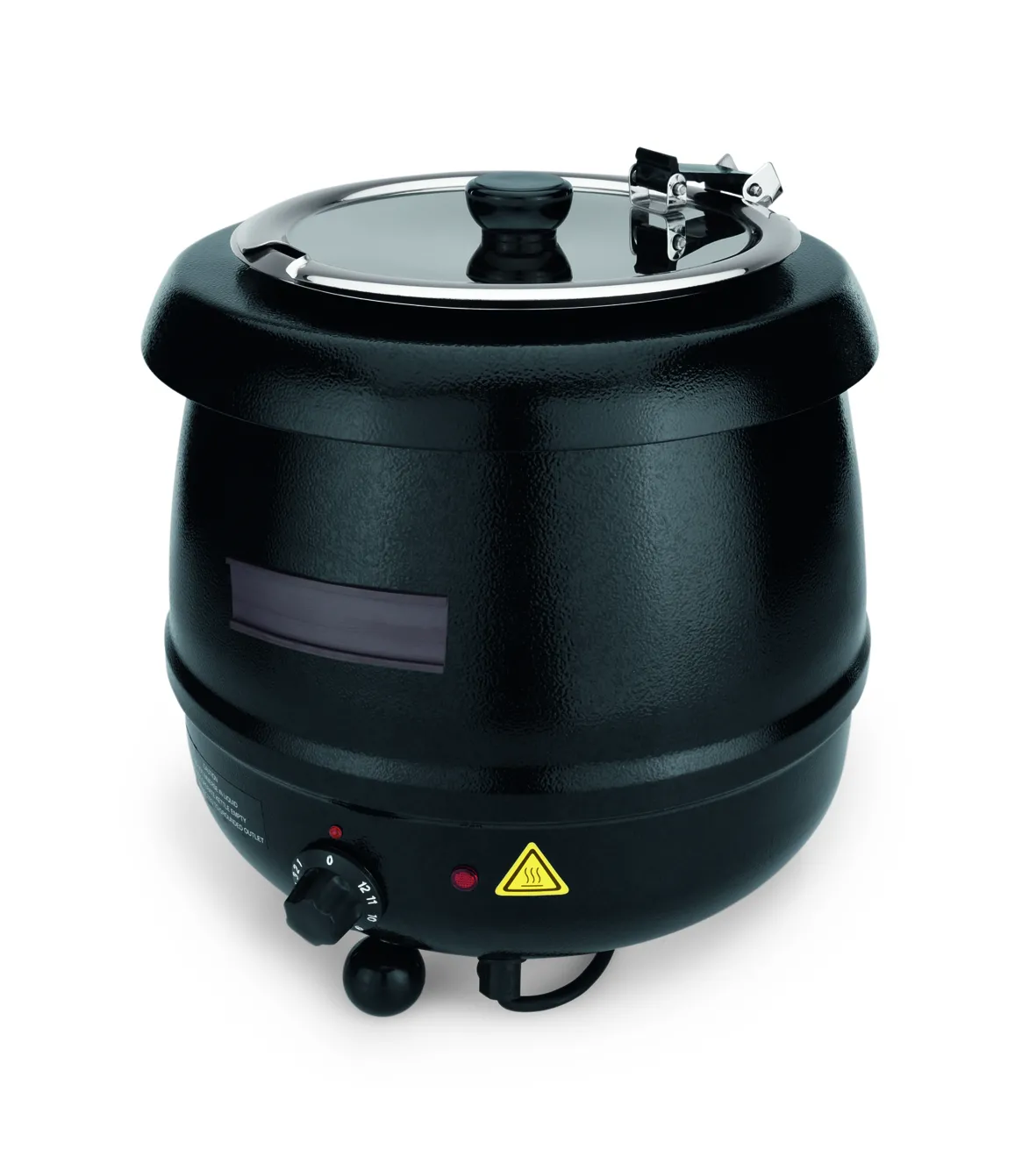 WAS Elektro Suppentopf, 8 ltr., Ø 32 cm, Höhe 37,5 cm, Stahl, Edelstahl