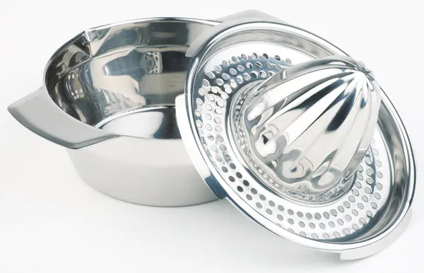 APS Zitronenpresse Ø 12 / 17 cm, H: 10,5 cm , Edelstahl, hochglanzploiert