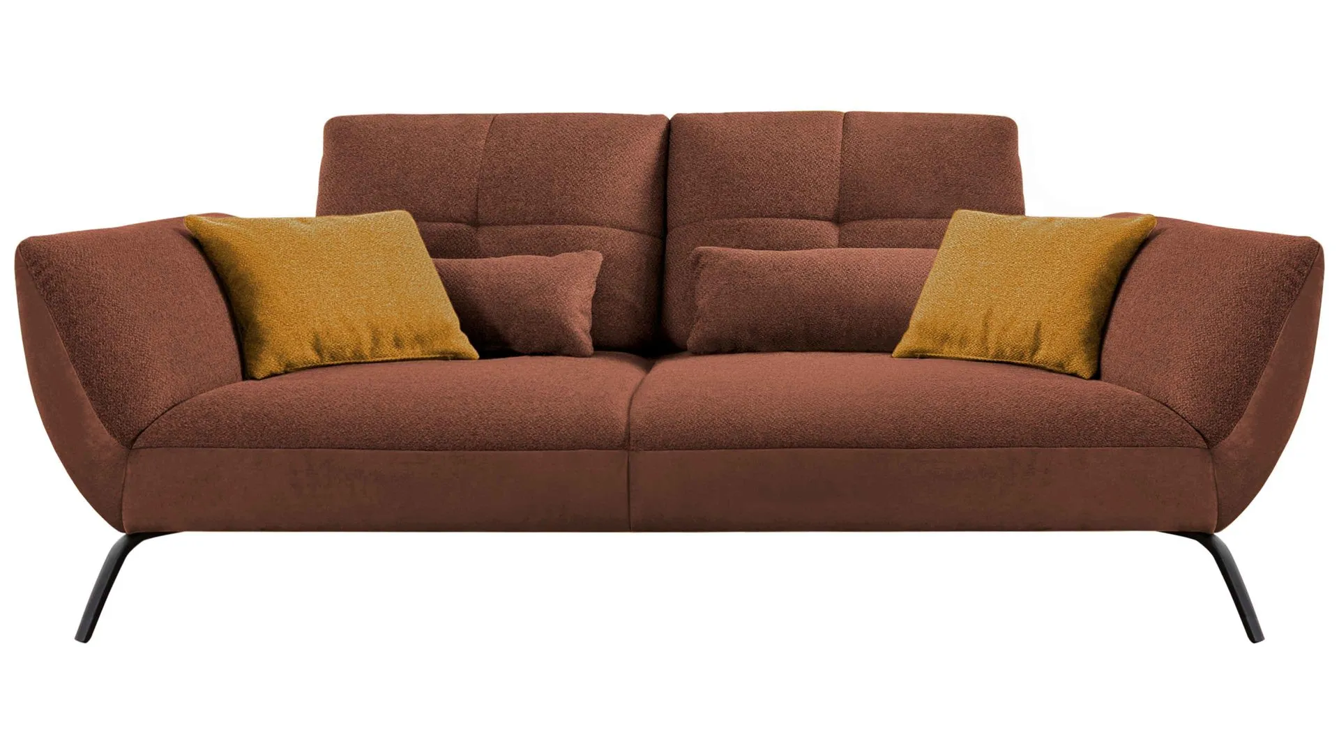 KAWOO Polsterprogramm Dover XC - Bigsofa, kupferfarbenes Flachgewebe Portofino - Länge ca. 260 cm