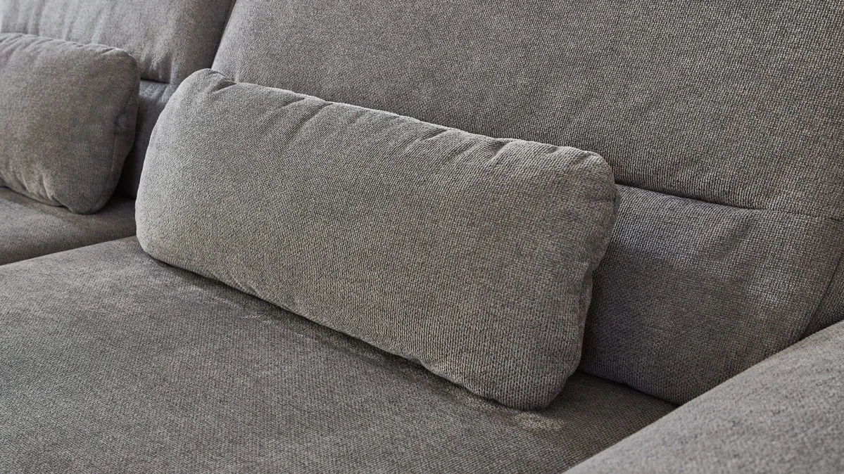 Modulmaster Serie MM-ZE1190 - Nierenkissen, graues Flachgewebe Cyber - ca. 70 x 25 cm