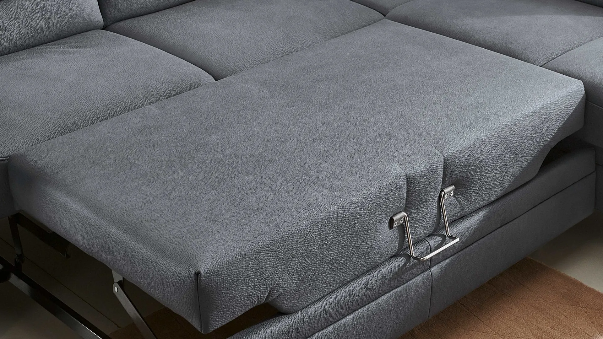 Modulmaster MM-PP1133 - stoffbezogene Liegefläche, graue Mikrofaser Mammut