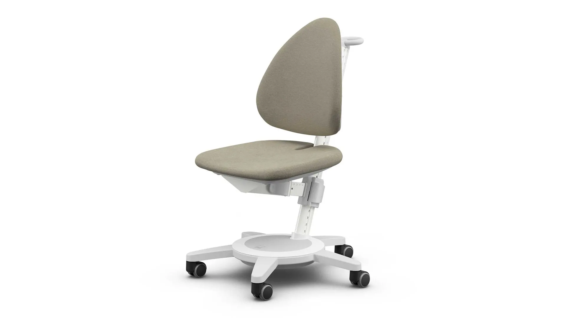 Moll Drehstuhl Schreibtischstuhl Maximo Trend Khaki, Khaki + Gestell weiß