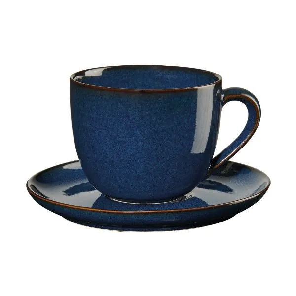 Asa Cappuccinotasse mit Untertasse Saisons Midnight Blue (2-teilig)