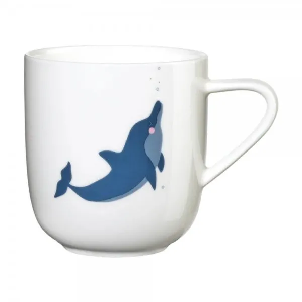 Asa Henkelbecher Coppa Kids Delfin Dennis Blau (250ml)