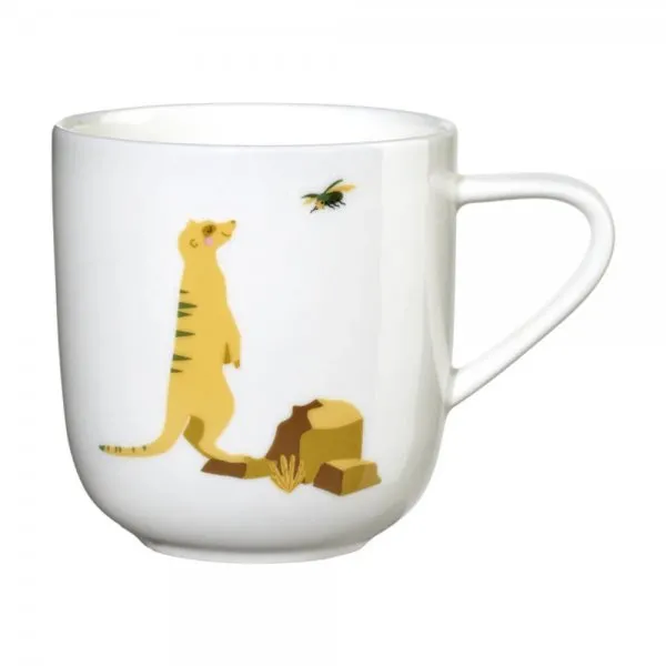 Asa Henkelbecher Coppa Kids Erdmännchen Elvis Gelb (250ml)