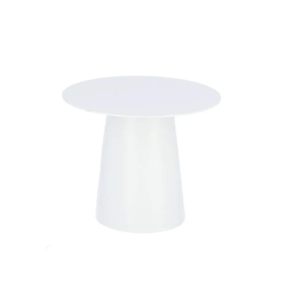 jan kurtz Beistelltisch "Feel" Aluminium weiß