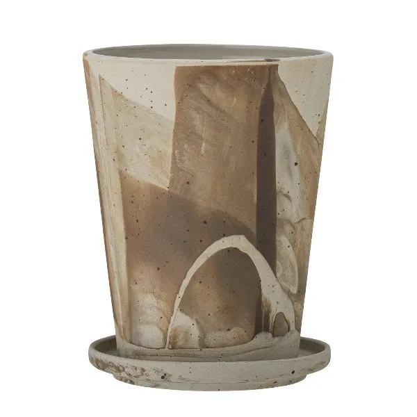 Bloomingville Blumentopf Stacy Steingut (12,5x16 cm)