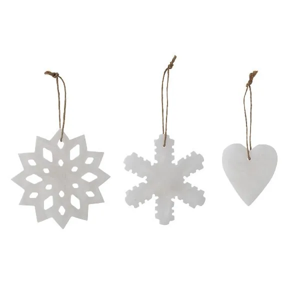 Bloomingville Weihnachtsbaumschmuck Otta Alabaster (3-teilig)