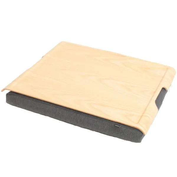 Bosign Knietablett Laptray Anti-Slip Ash Wood Salt & Pepper