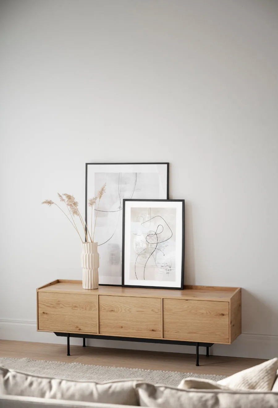 BREWERTON Oak TV Unit 160CM Rowico