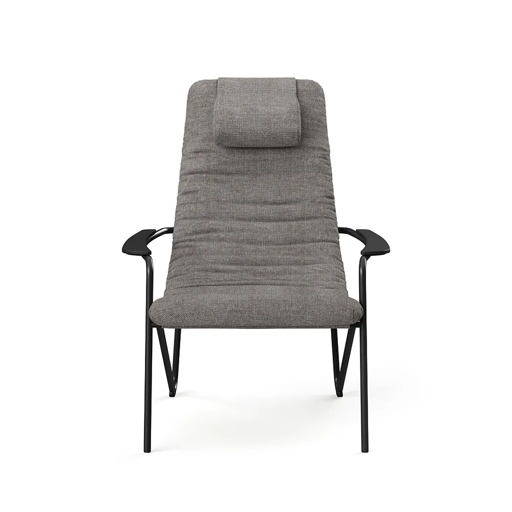 STUA Outdoorsessel grau - stapelbar "Calma" Edelstahl & Propylengewebe