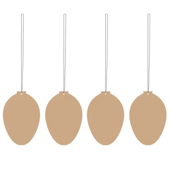 Cooee Design Dekohänger Ei Deco Egg Cafe Au Lait (4-teilig)