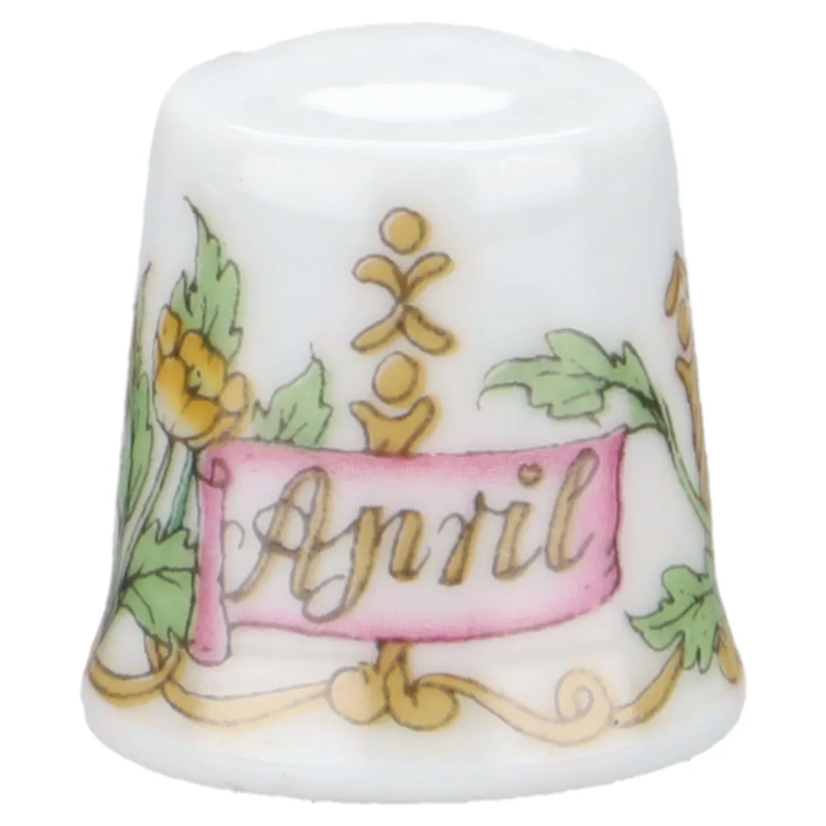 Fingerhut April H 2,5 cm - Hutschenreuther Ole Winther Fingerhüte die Monate