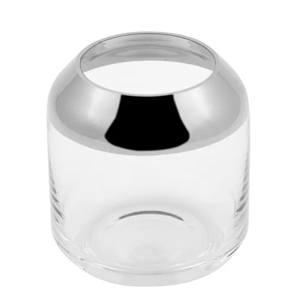 Fink Windlicht oder Vase Smilla mit Platinrand (9cm)