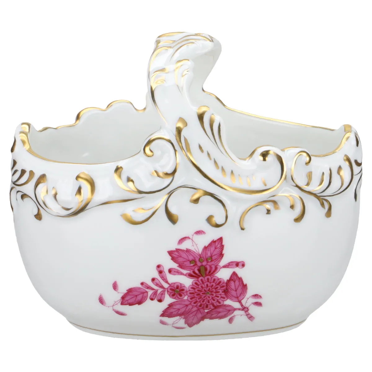 Henkelkorb, klein Modell 7457 - Herend Ungarn Apponyi Purpur