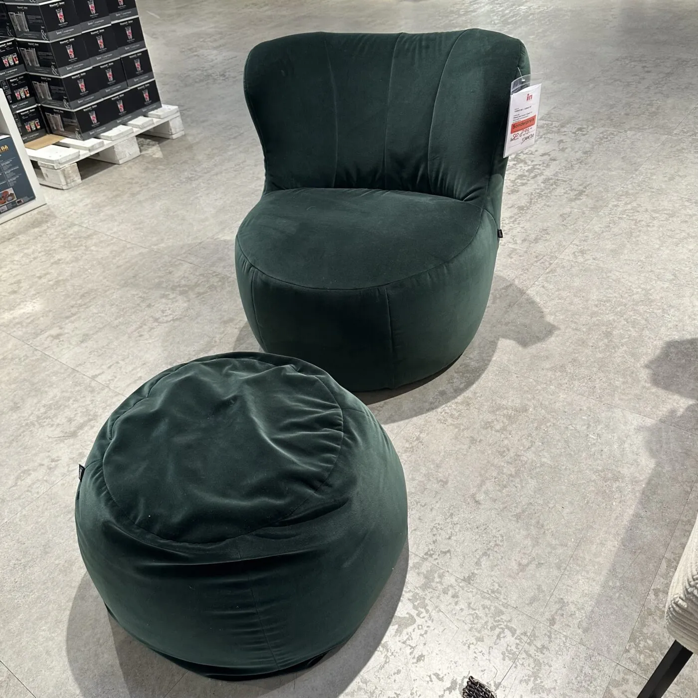 Rolf Benz Freistil 173 Sessel & Pouf - Abverkauf Stockach