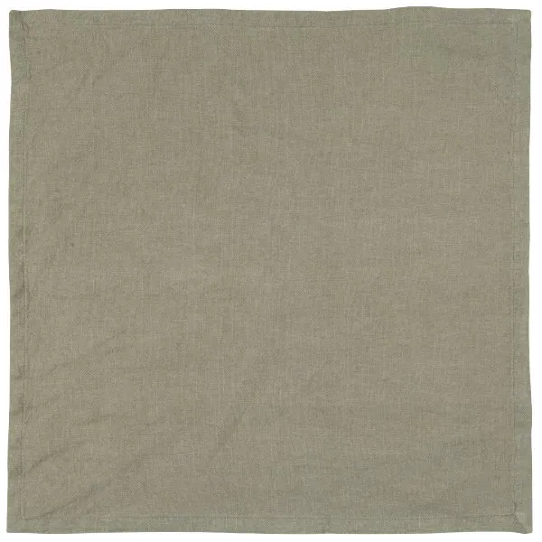 Ib Laursen Stoffserviette Freja Leinen-Baumwolle Soil