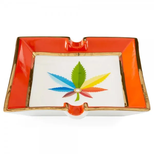 Jonathan Adler Aschenbecher Sinsemilla Hanf Square Ashtray