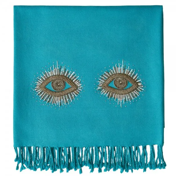 Jonathan Adler Decke Muse Eyes Blau (130x180cm)