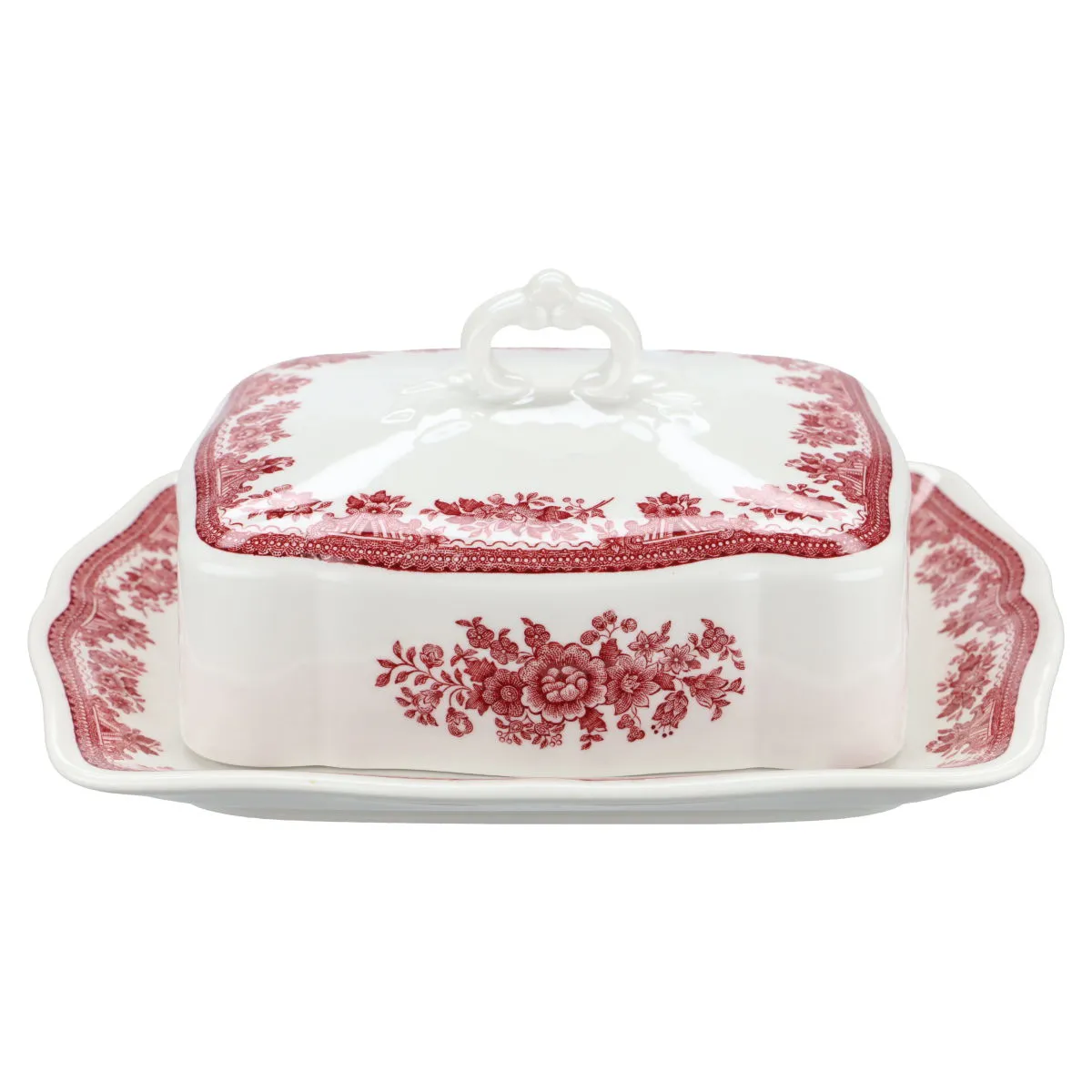 Butterdose - Villeroy & Boch Fasan rot