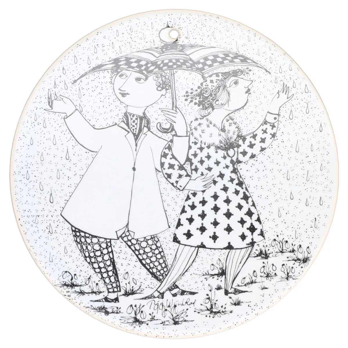 April Konflikt - Rosenthal Björn Wiinblad Monatsplatte