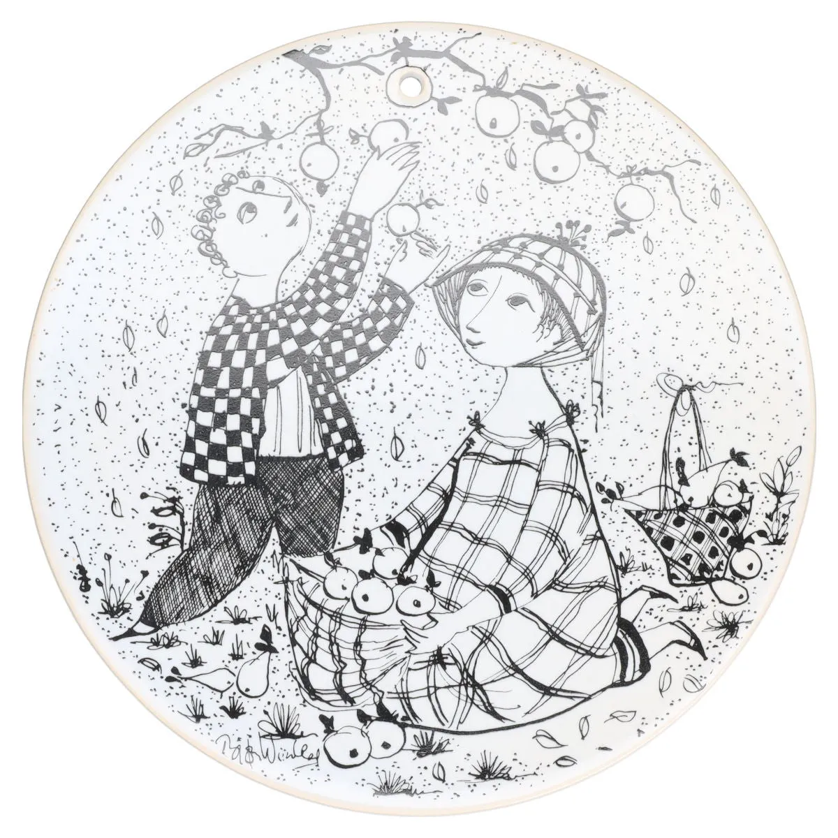 Oktober Paradies - Rosenthal Björn Wiinblad Monatsplatte