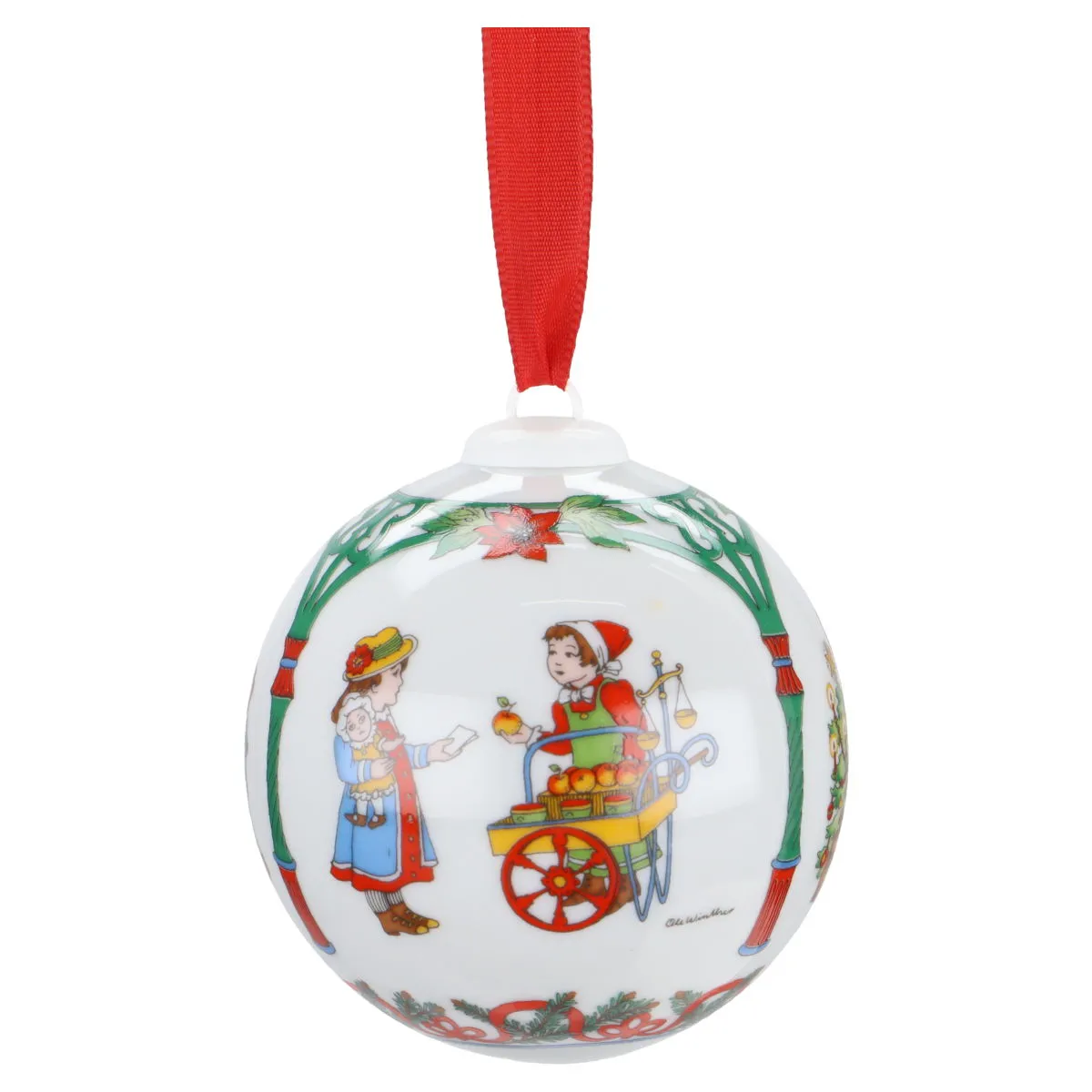 Weihnachtskugel 1998 - Kaufladen - Hutschenreuther Weihnachtsartikel Weihnachtskugeln mit OVP