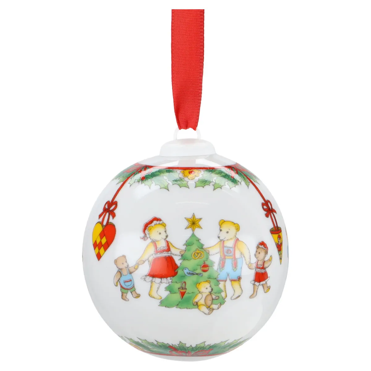 Weihnachtskugel 1997 - Bärenstube - Hutschenreuther Weihnachtsartikel Weihnachtskugeln mit OVP