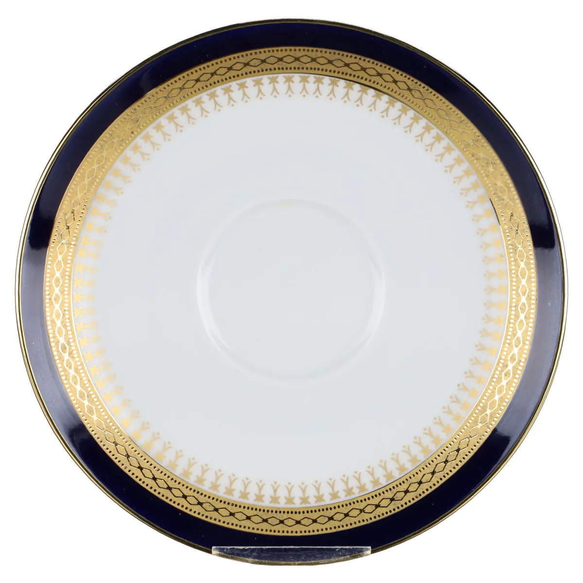 Untertasse für Kaffee - Winterling Kirchenlamitz Scharffeuer Echt Kobalt - Diamant