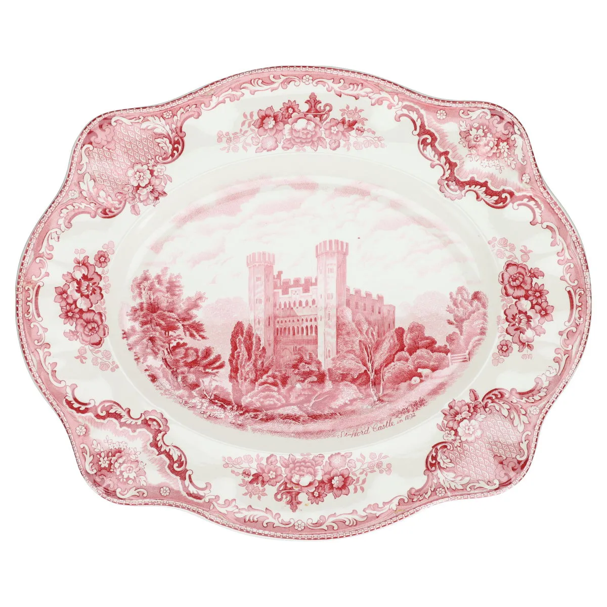 Fleischplatte maxi - Johnson Bros Old Britain Castles rot