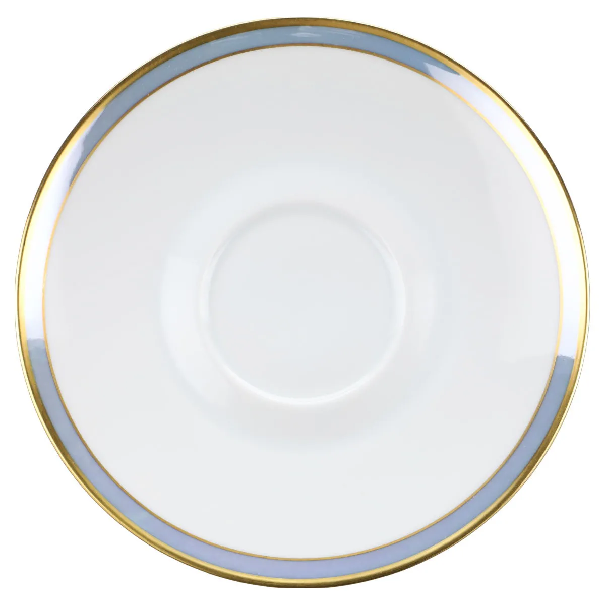 Untertasse für Suppe - Rosenthal Form 2000 Gala blau