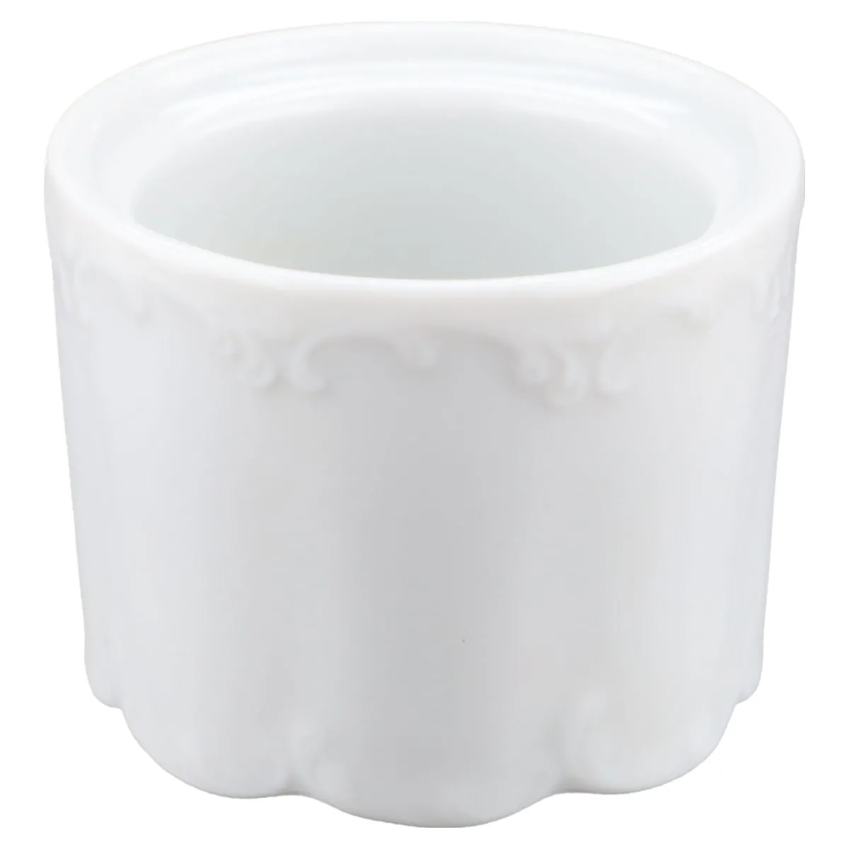 Eierbecher auf Fuß - Rosenthal Monbijou weiß