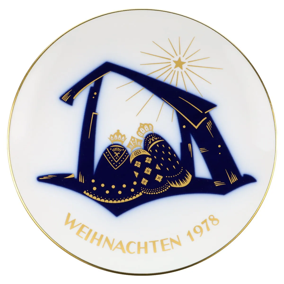 Weihnachtsteller 1978 - KPM Berlin Weihnachtsteller