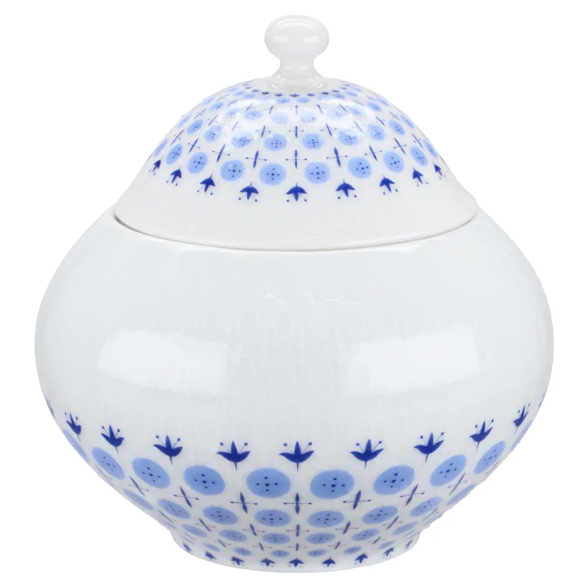 Zuckerdose - Rosenthal Romanze Secunda blau