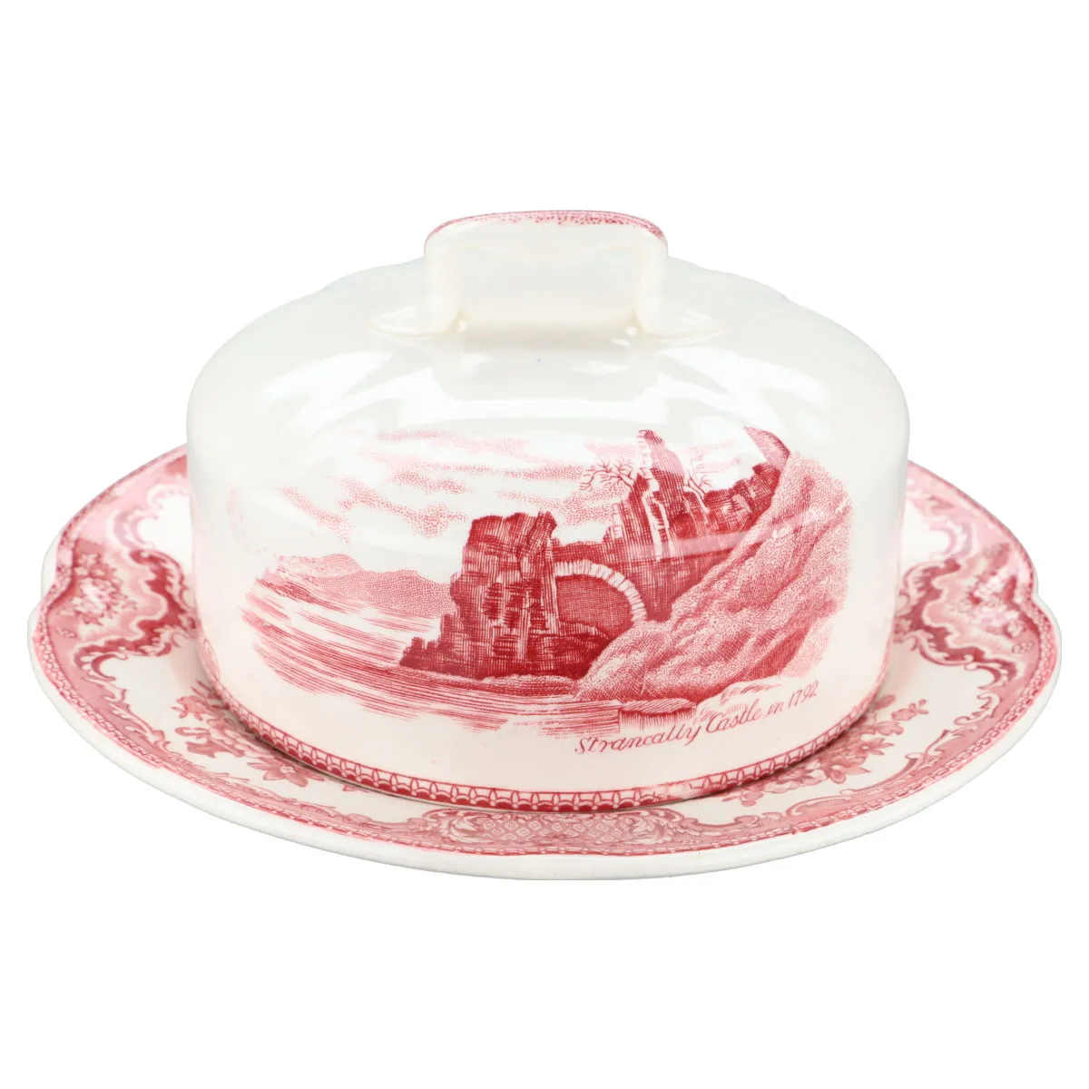 Butterdose rund - Johnson Bros Old Britain Castles rot