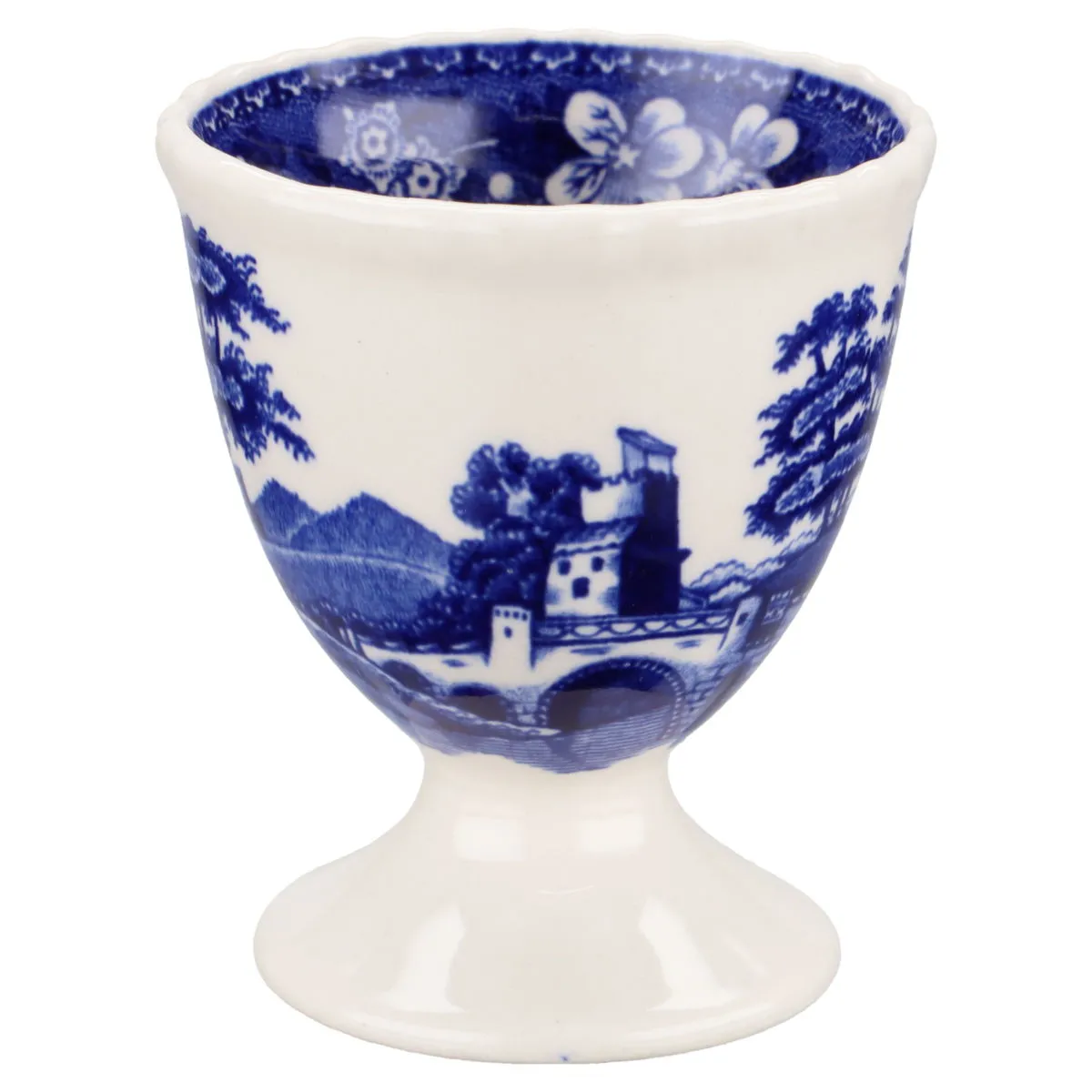 Eierbecher auf Fuß neues Modell - Spode Copeland Blue Tower