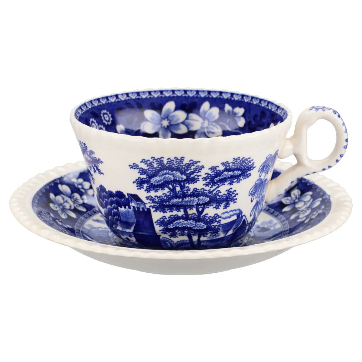 Kaffeetasse mit Untere - Spode Copeland Blue Tower