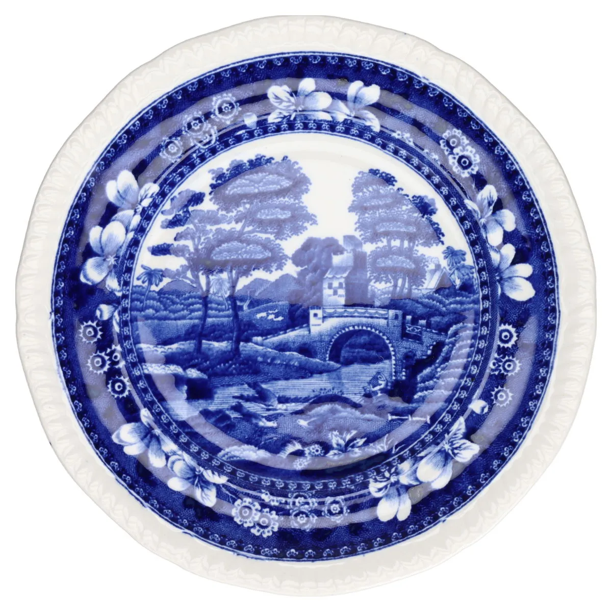 Brotteller - Spode Copeland Blue Tower