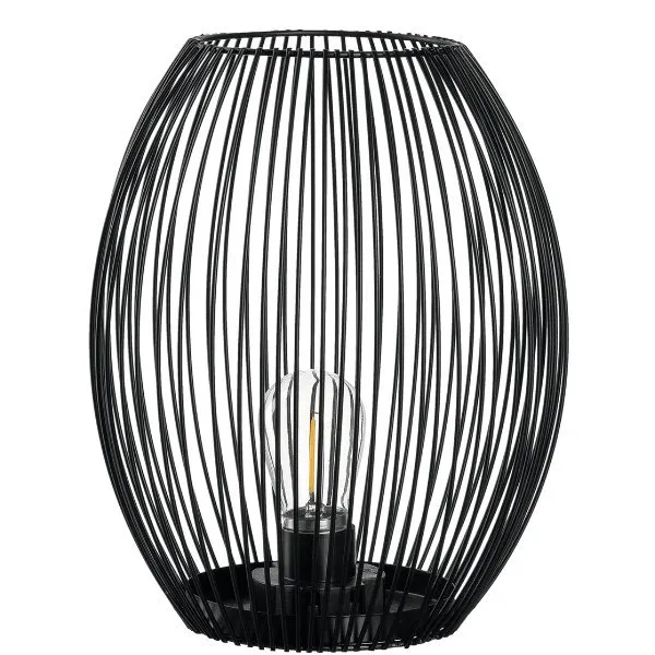 Leonardo Laterne mit LED Casolare Schwarz (Groß)