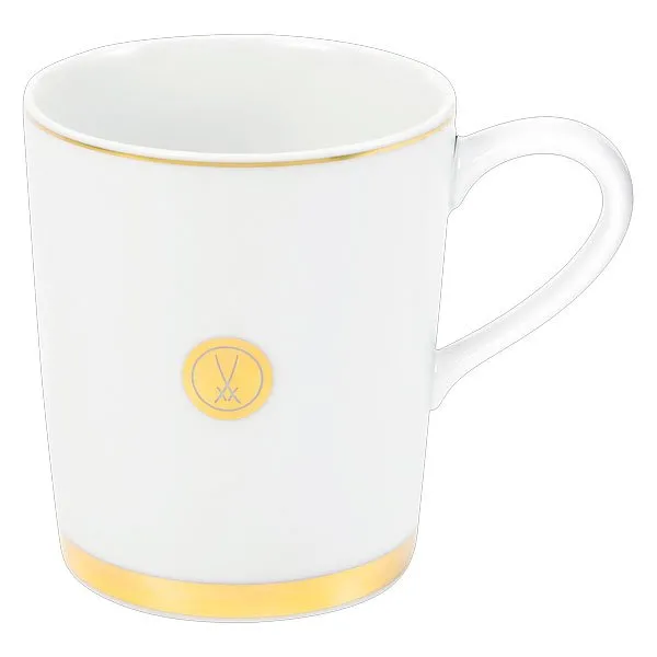 Meissen Henkelbecher Swords Elegant Schwertermedaillon No 41 Gold