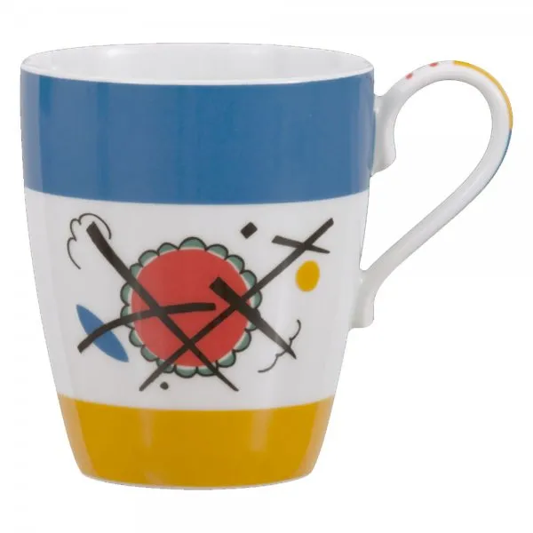 Meissen Henkelbecher Wassily Kandinsky Abstrakte Formelemente Motive 5