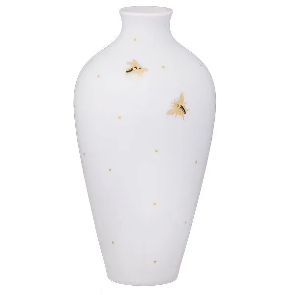 Meissen Vase Bienen mit Goldpunkten