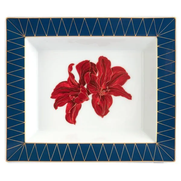 Meissen Vide-Poche Ablageschale Amaryllis (16x13,5cm)